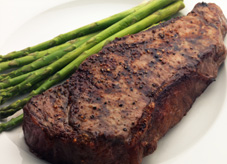 Grilled Bison and Asparagus