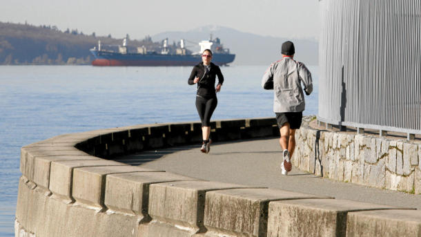 Running on Vancouver Seawall